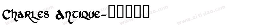 Charles Antique字体转换